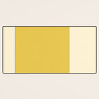 Sunshine Yellow Color Block Warm Vintage Desk Mat Gallery Image 3