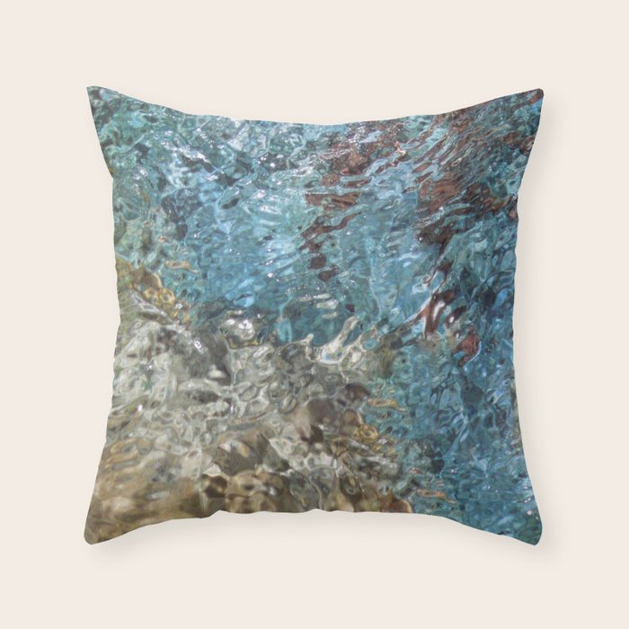 Crystal Seashore Throw Pillow Gallery Image 1