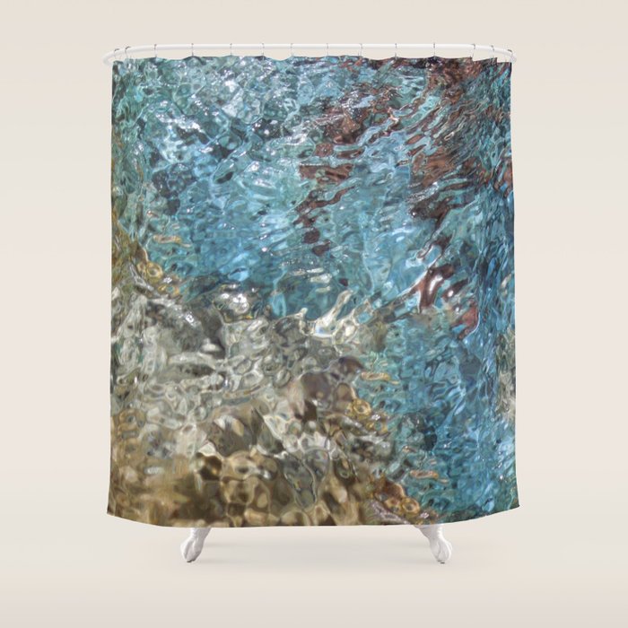 Crystal Seashore Shower Curtain Gallery Image 1