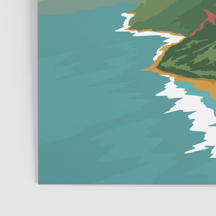 Kauai Hawaii Vintage Minimal Retro Travel Poster Poster Gallery Image 3