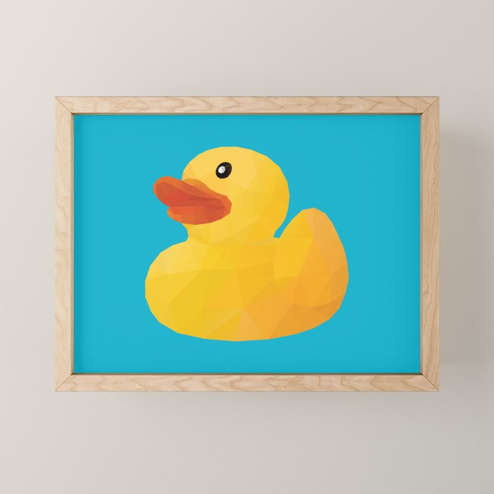 Rubber Duck polygon art Mini Art Print Gallery Image 1