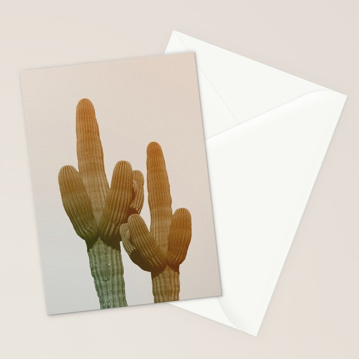 Boho Cactus Photography Stationery Card Gallery Image 2