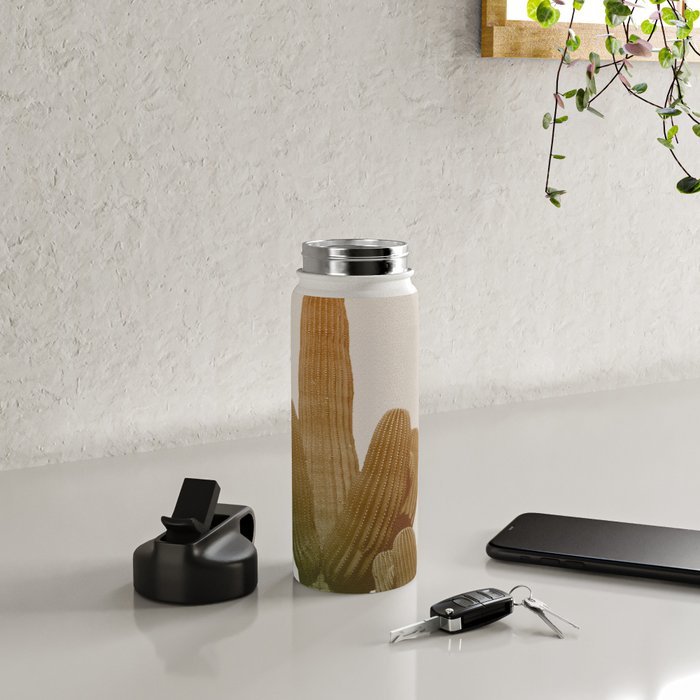 Boho Cactus Photography Water Bottle Gallery Image 4