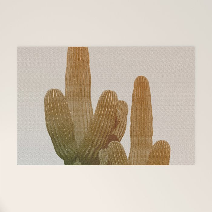 Boho Cactus Photography Welcome Mat Gallery Image 1