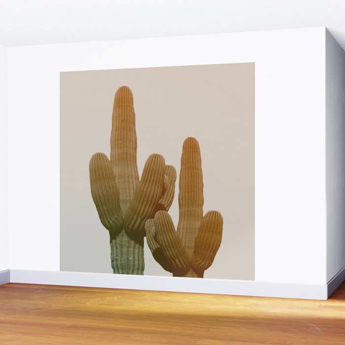 Boho Cactus Photography Wall Mural Gallery Image 2