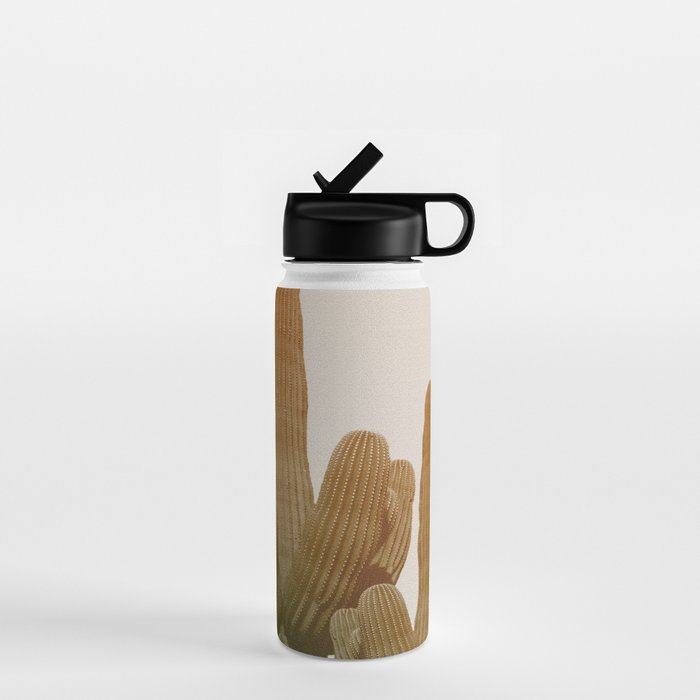 Boho Cactus Photography Water Bottle Gallery Image 1