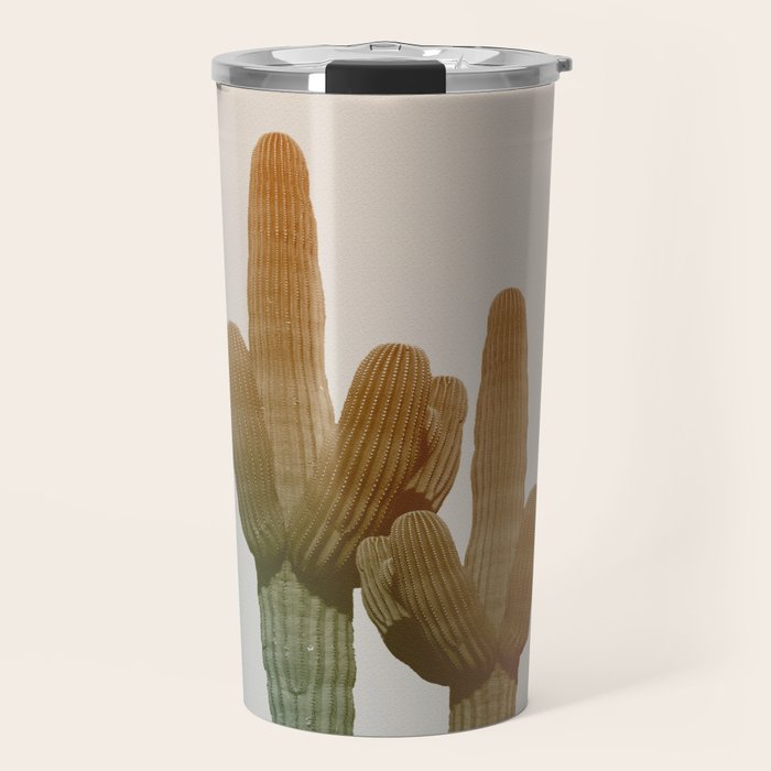 Boho Cactus Photography Travel Mug Gallery Image 1
