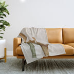 Boho Cactus Photography Throw Blanket Gallery Image 1