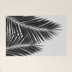 Palm Leaf Black & White II Welcome Mat Gallery Image 1