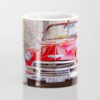 Vintage Red Car, Havana Travel Photography Coffee Mug Gallery Image 4