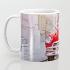 Vintage Red Car, Havana Travel Photography Coffee Mug Gallery Image 3