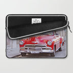 Vintage Red Car, Havana Travel Photography Laptop Sleeve Gallery Image 2