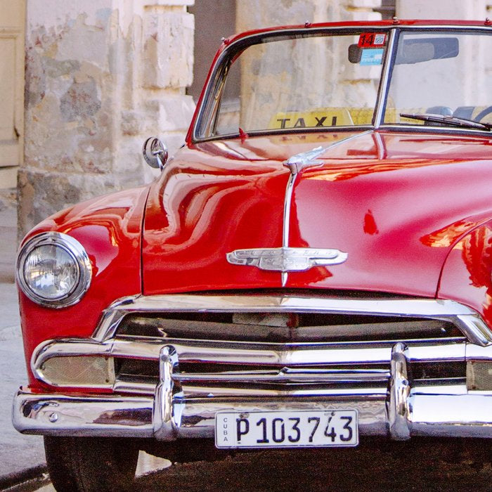 Vintage Red Car, Havana Travel Photography Coffee Mug Gallery Image 2