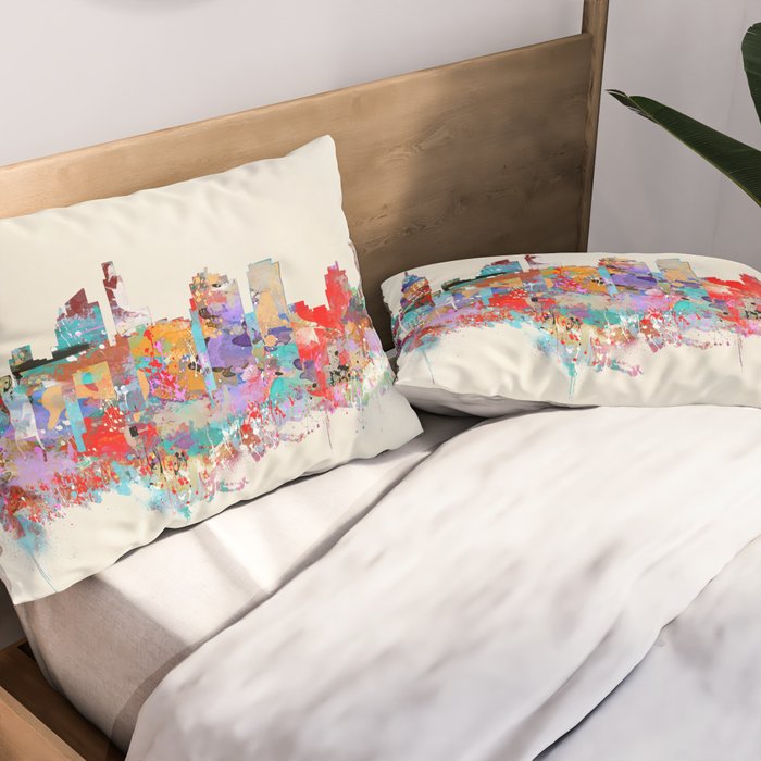 Philadelphia Pennsylvania skyline Pillow Sham Gallery Image 2