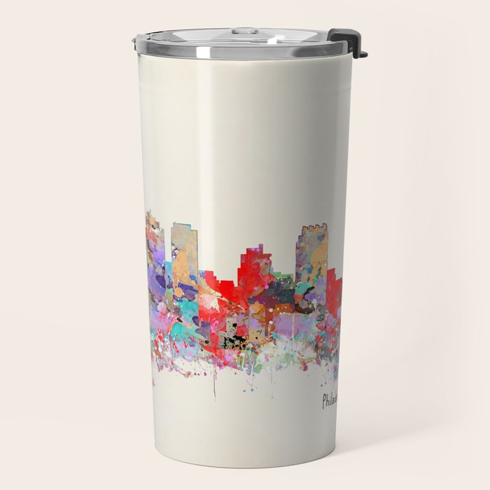 Philadelphia Pennsylvania skyline Travel Mug Gallery Image 2
