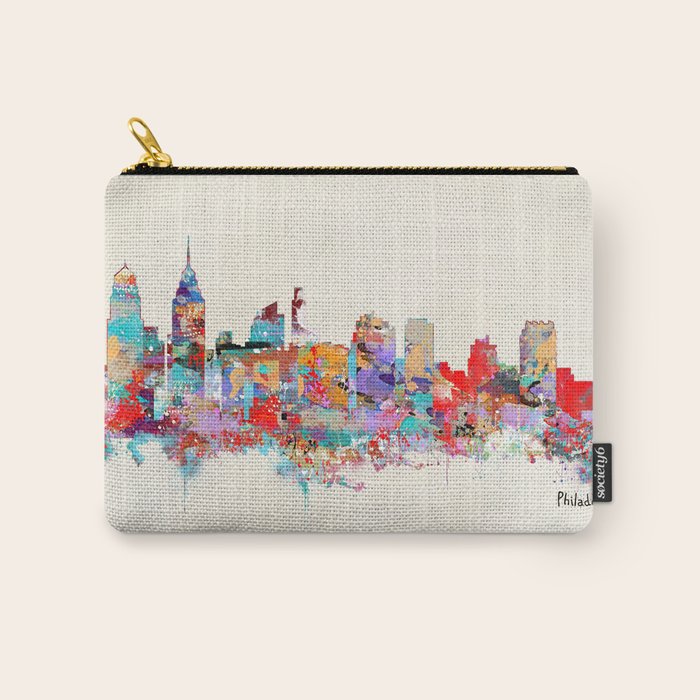 Philadelphia Pennsylvania skyline Carry All Pouch Gallery Image 1