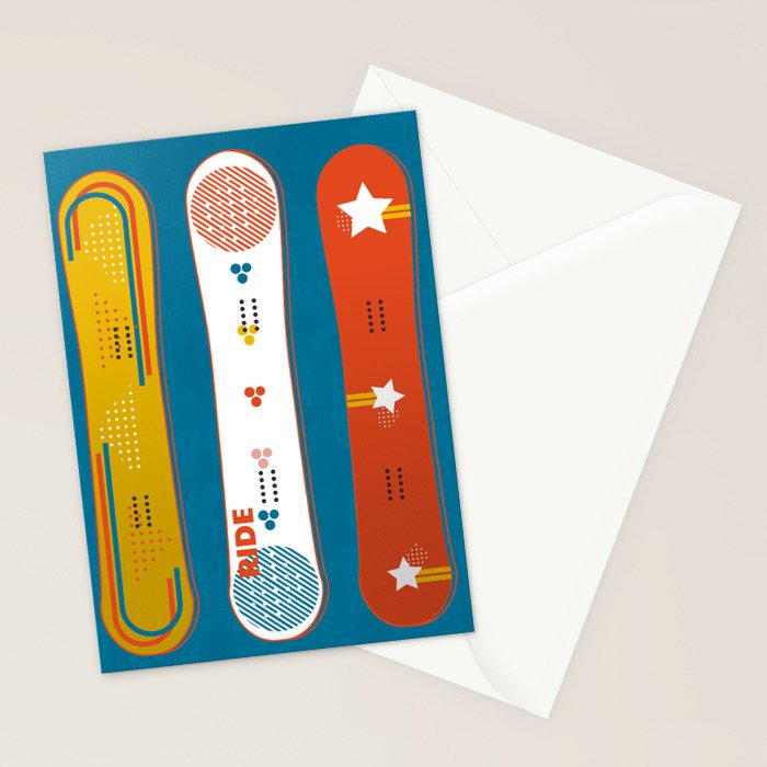 SNOWBOARD DESIGN Stationery Card Gallery Image 2
