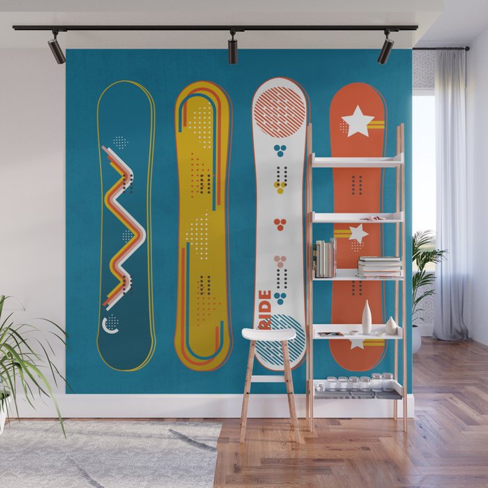 SNOWBOARD DESIGN Wall Mural Gallery Image 1