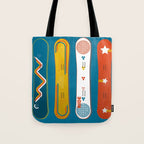 SNOWBOARD DESIGN Tote Bag Gallery Image 1
