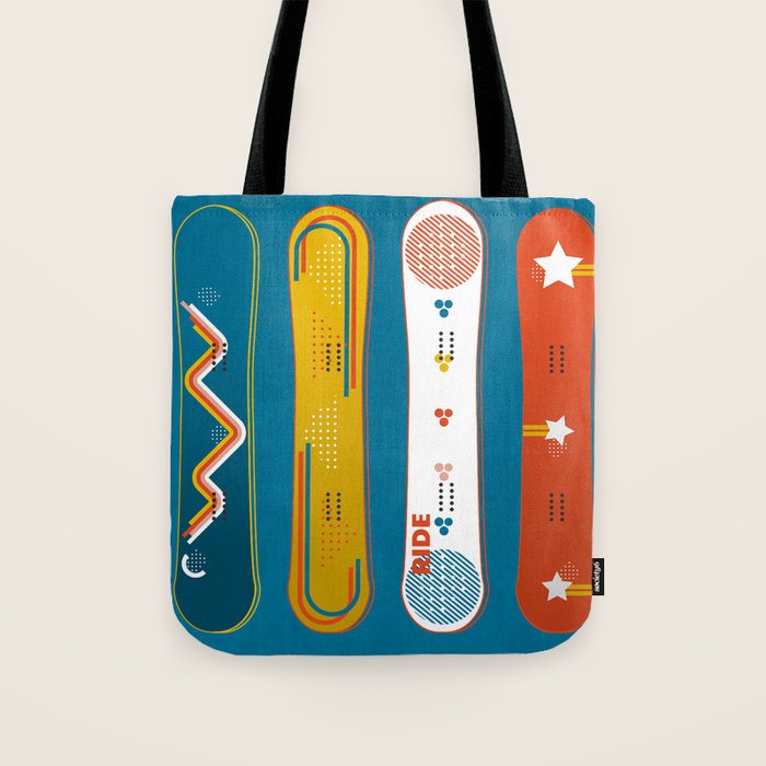 SNOWBOARD DESIGN Tote Bag Gallery Image 1
