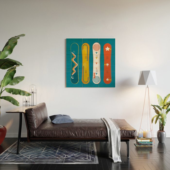 SNOWBOARD DESIGN Wood Wall Art Gallery Image 2