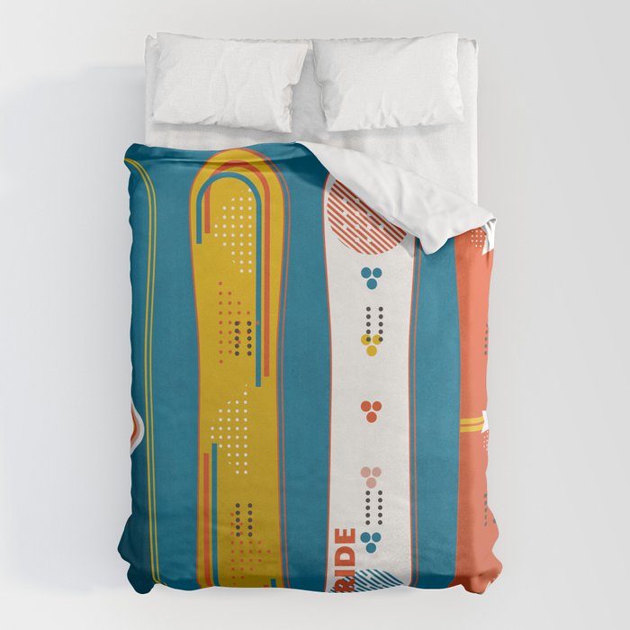 SNOWBOARD DESIGN Duvet Cover Gallery Image 6