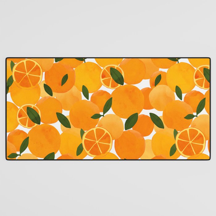 mediterranean oranges still life  Desk Mat Gallery Image 3