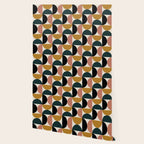 Bauhaus Mid Century Modern Geometric Pattern XIV Wallpaper Gallery Image 2
