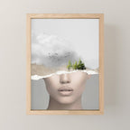 minimal collage /silence2 Mini Art Print Gallery Image 1