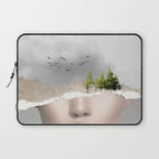 minimal collage /silence2 Laptop Sleeve Gallery Image 1