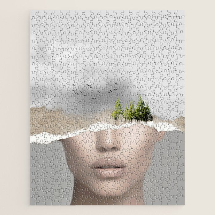minimal collage /silence2 Jigsaw Puzzle Gallery Image 1