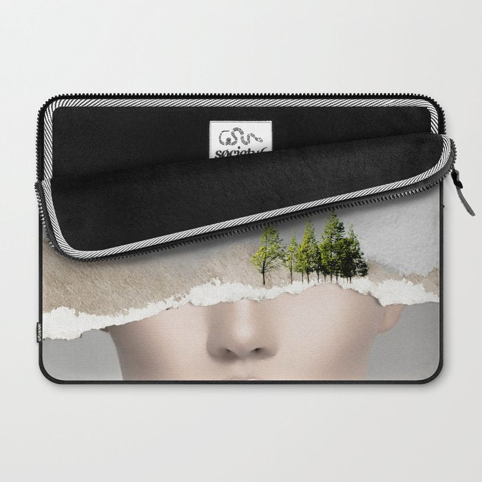 minimal collage /silence2 Laptop Sleeve Gallery Image 2