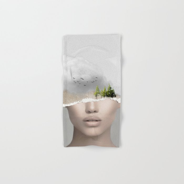 minimal collage /silence2 Towels Gallery Image 1