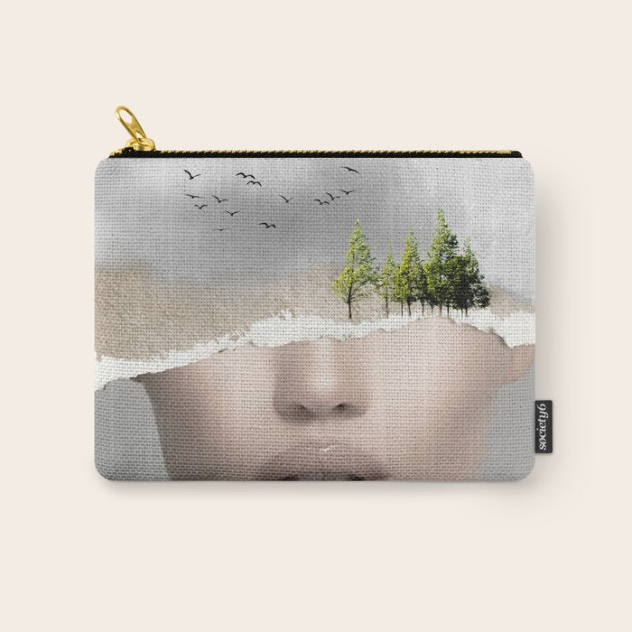 minimal collage /silence2 Carry All Pouch Gallery Image 1