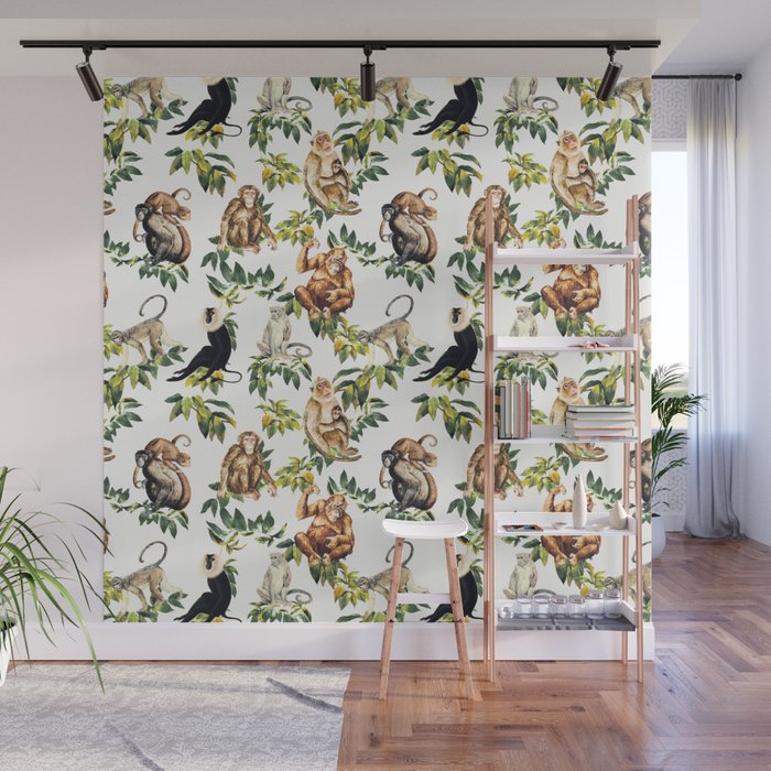 Monkeys, orangutans and more Wall Mural Gallery Image 1