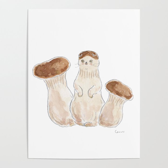 Mushroom Cat Poster Gallery Image 4