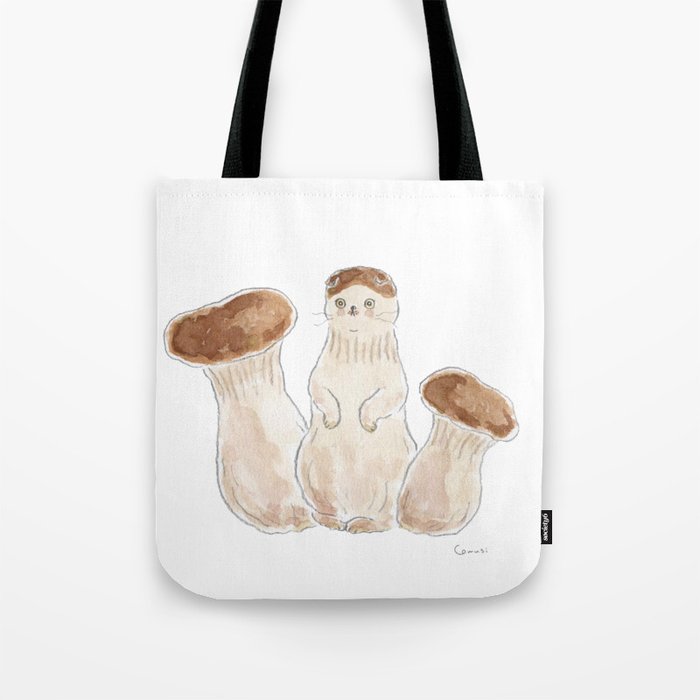 Mushroom Cat Tote Bag Gallery Image 1