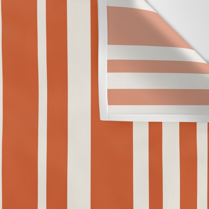 Classic Stripes XLVIII - Bright Retro Red Wall Tapestry Gallery Image 3