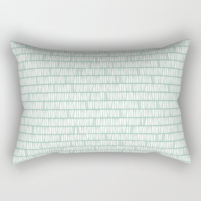 Sandbreak . Cool Mint Rectangular Pillow Gallery Image 2