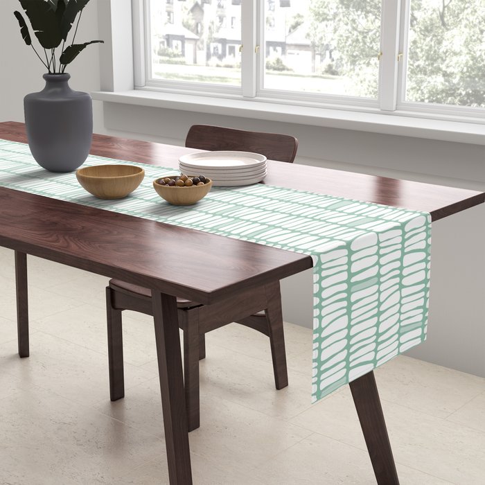 Sandbreak . Cool Mint Table Runner Gallery Image 2