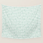 Sandbreak . Cool Mint Wall Tapestry Gallery Image 4
