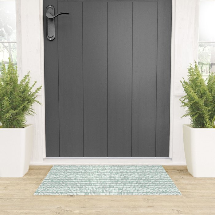 Sandbreak . Cool Mint Welcome Mat Gallery Image 3