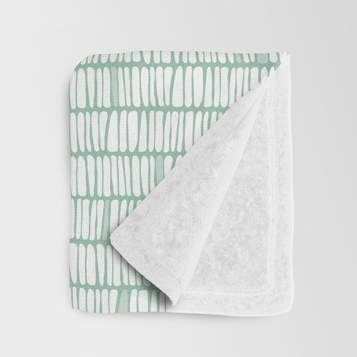 Sandbreak . Cool Mint Throw Blanket Gallery Image 3
