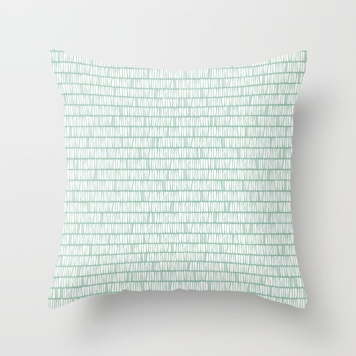 Sandbreak . Cool Mint Throw Pillow Gallery Image 6