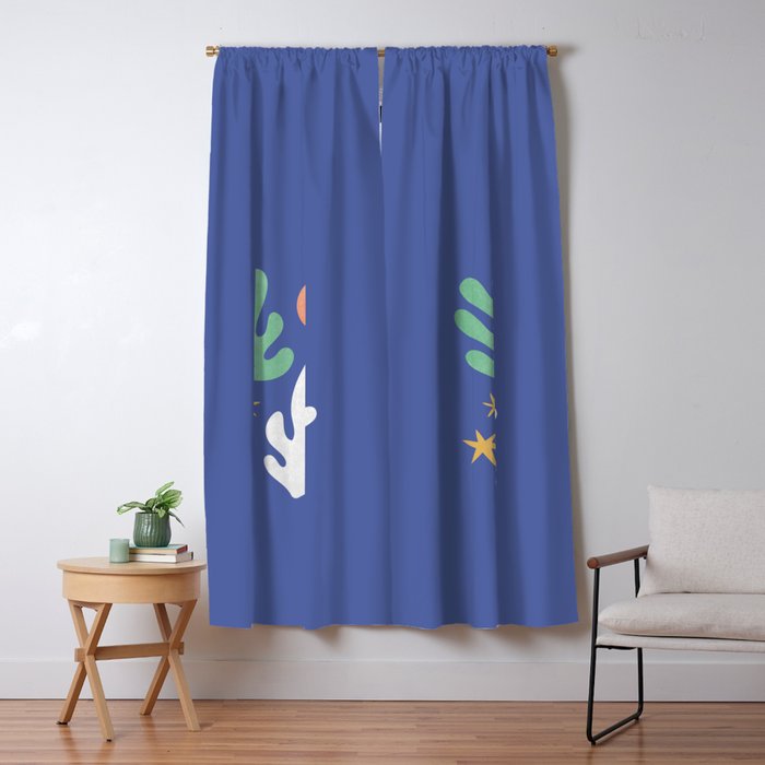 Inspired by Matisse - Seagrass and Sun 1-2  Window Curtain Gallery Image 1