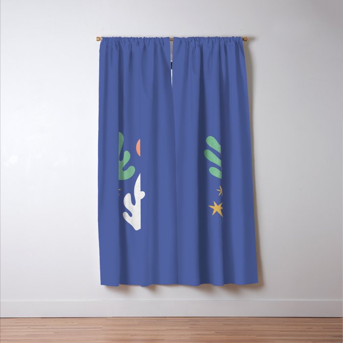 Inspired by Matisse - Seagrass and Sun 1-2  Window Curtain Gallery Image 3