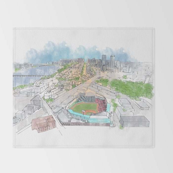 Fenway Park Throw Blanket Gallery Image 2