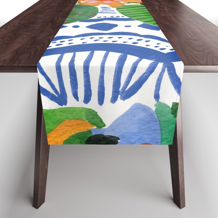Abstract Flower Bouquet Table Runner Gallery Image 1