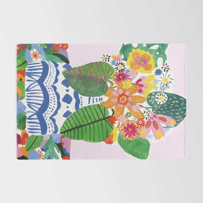 Abstract Flower Bouquet Rug Gallery Image 2