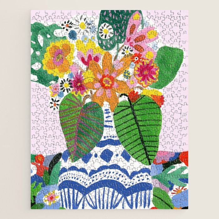Abstract Flower Bouquet Jigsaw Puzzle Gallery Image 1